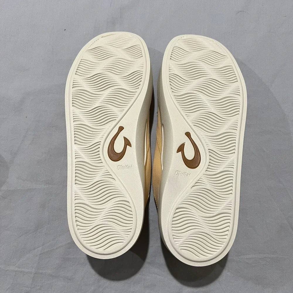 NWT Olukai Mens Solar Glow Canvas Lace Up Tradewind Casual Sneaker Shoes Size 11